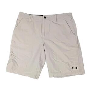 Oakley Mens 34 Gray Performance Golf Athletic Stretch Lightweight Shorts Casual